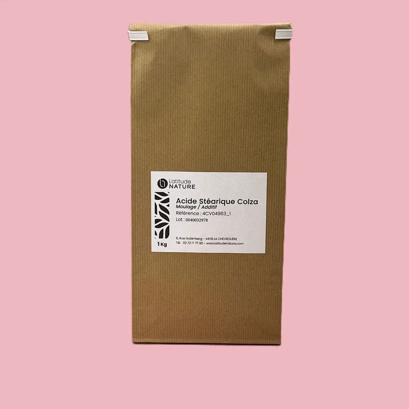 Acide stéarique de colza 4963 en pastilles pour bougies moulées. flottantes et fondants - Effet mat et légèrement marbré