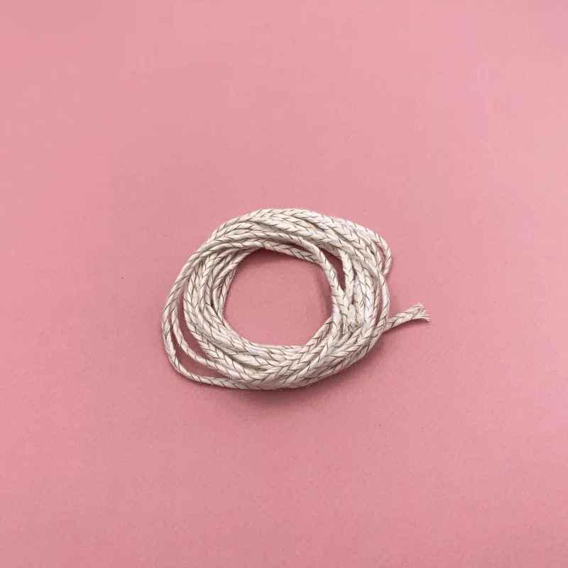 Mèche en coton brut type P pour bougies longueur 100 cm