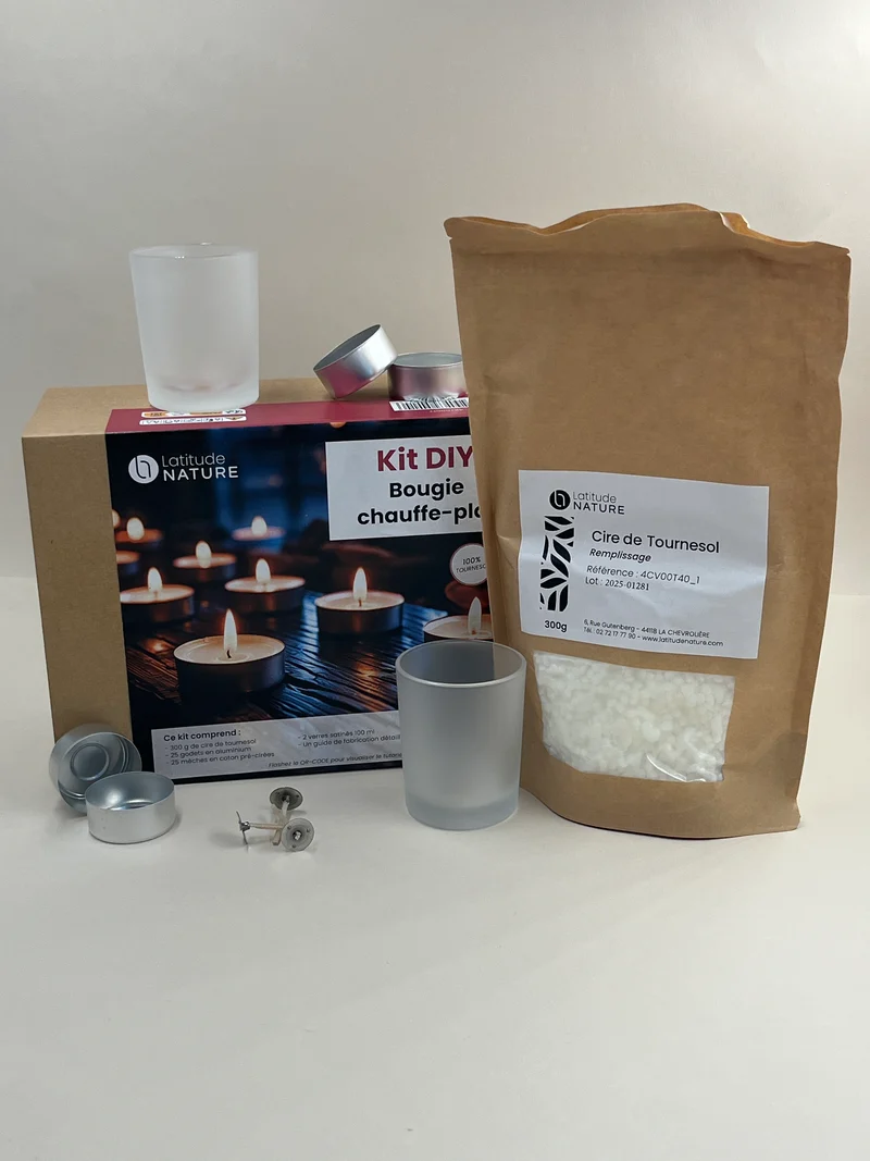 Kit DIY de fabrication de bougies chauffe-plats