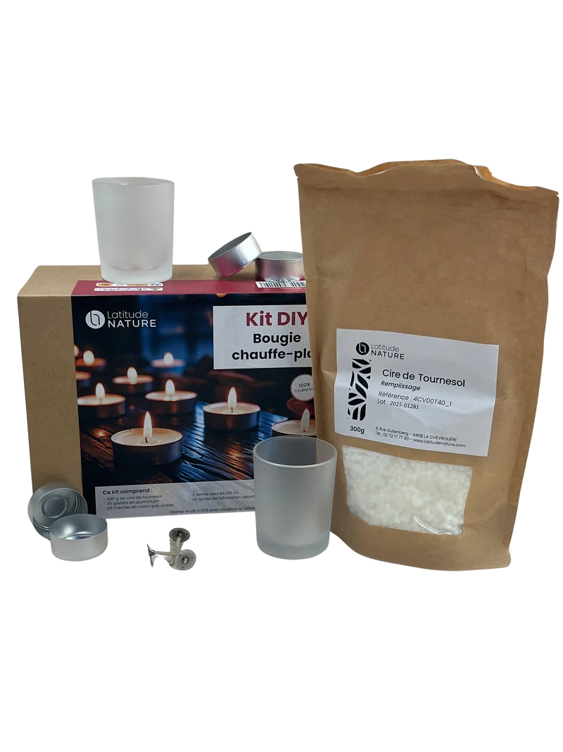 Kit DIY de fabrication de bougies chauffe-plats