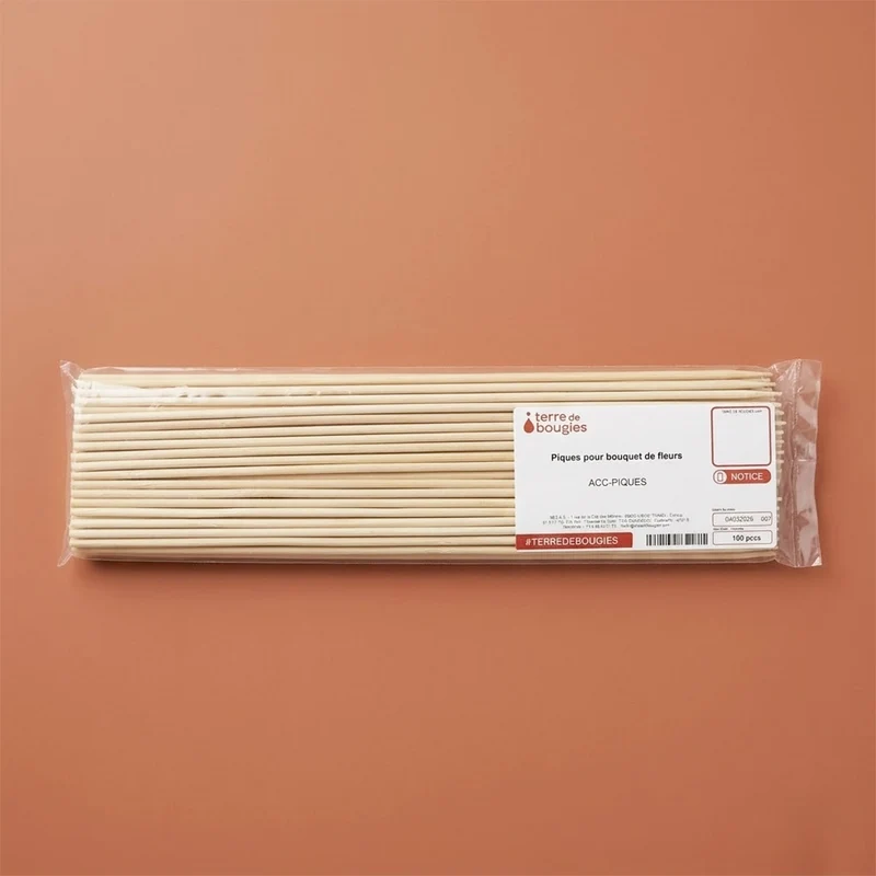 Pique pour bouquet de fleurs - Lot de 100