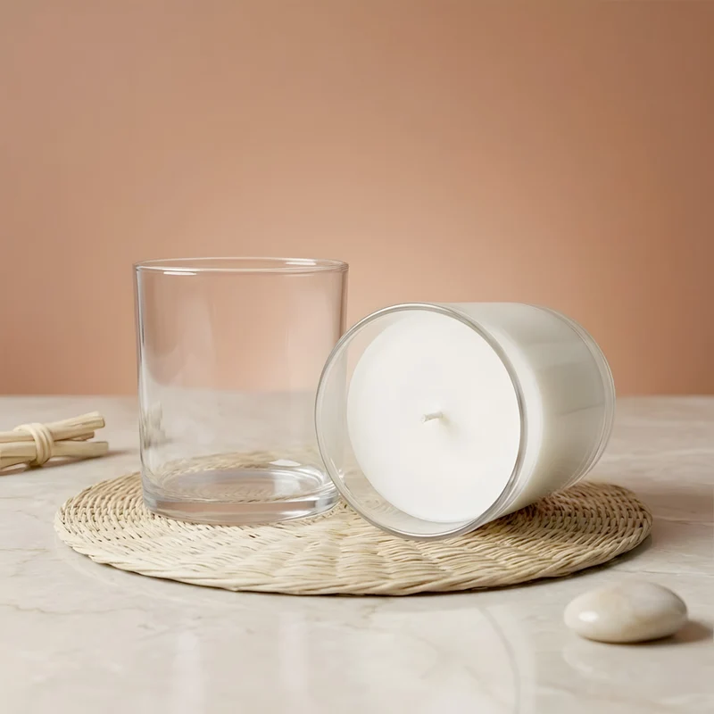 Verre bougie Transparent - 450 ml