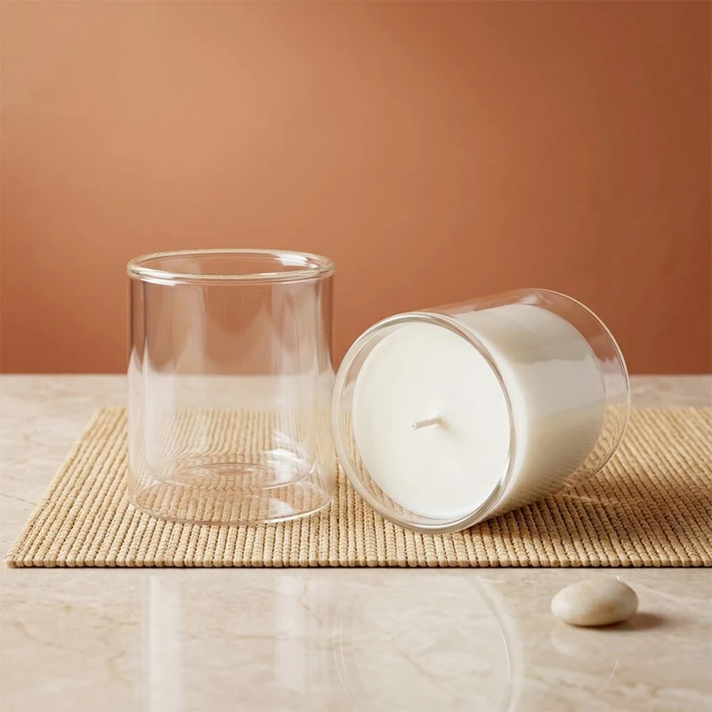 Verre bougie double paroi Transparent - 400 ml