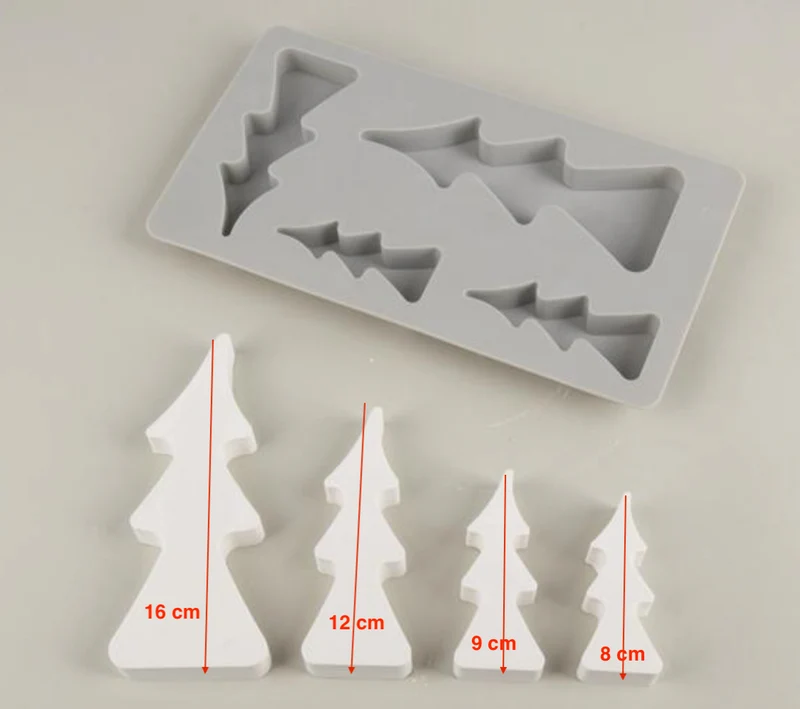 Stampo in silicone per alberi natalizi o per il presepe
