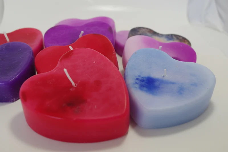 Stampo di silicone a forma di cuore per candele