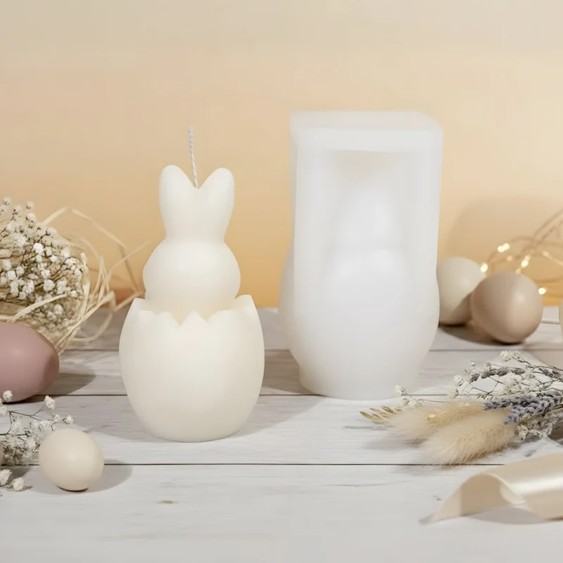 Moule bougie Lapin de Pâques - Silicone