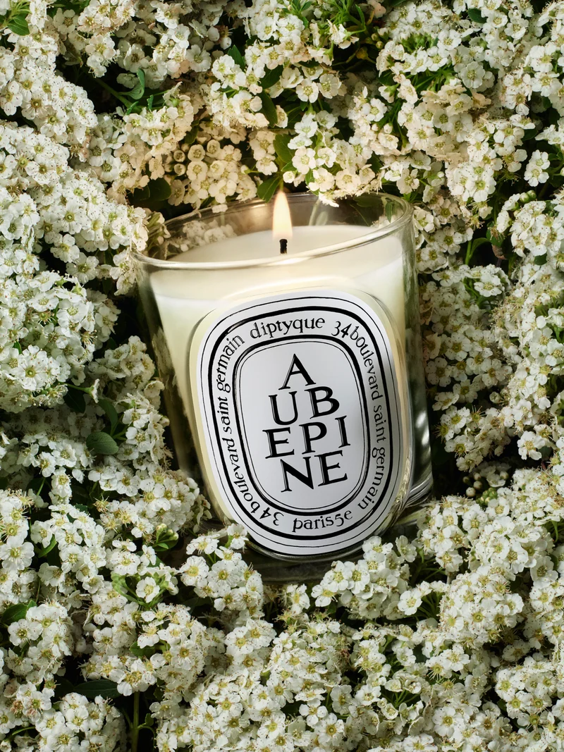 Aubépine - Bougie modèle classique