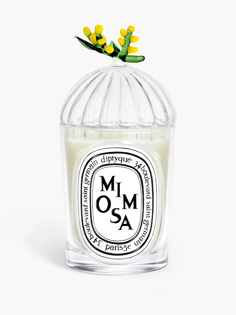 Couvercle Mimosa - Pour bougie modèle classique