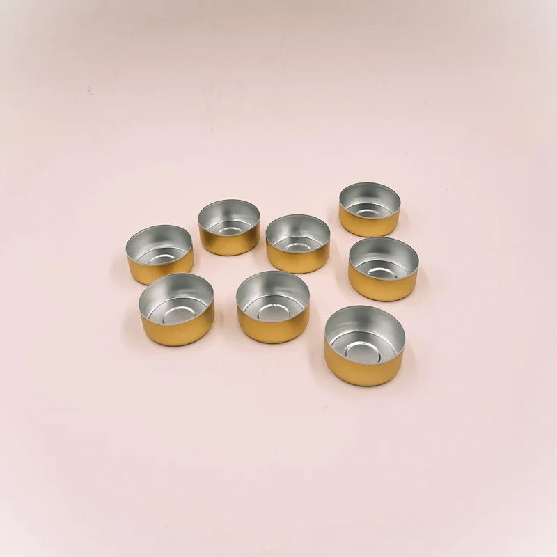Godets chauffe-plat en aluminium doré