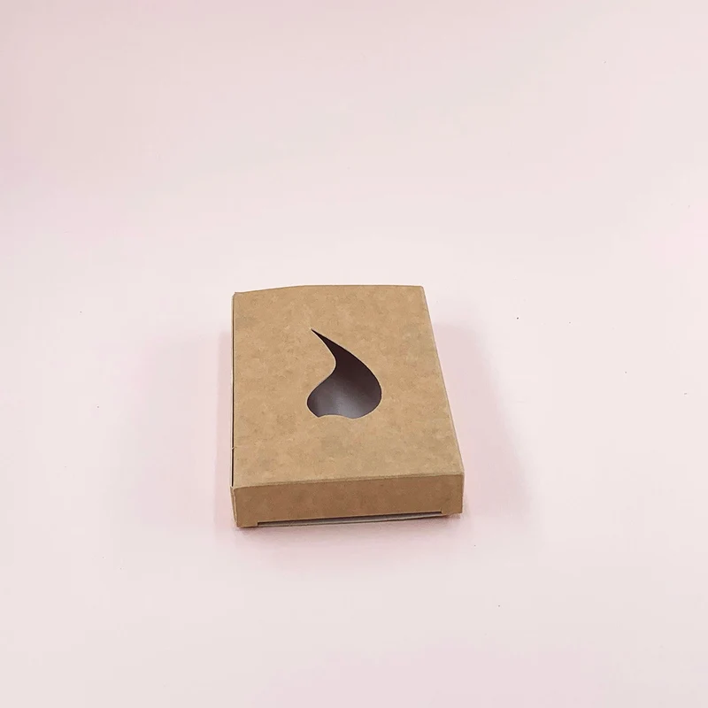 Boîte kraft pour 6 bougies chauffe-plats avec découpe flamme