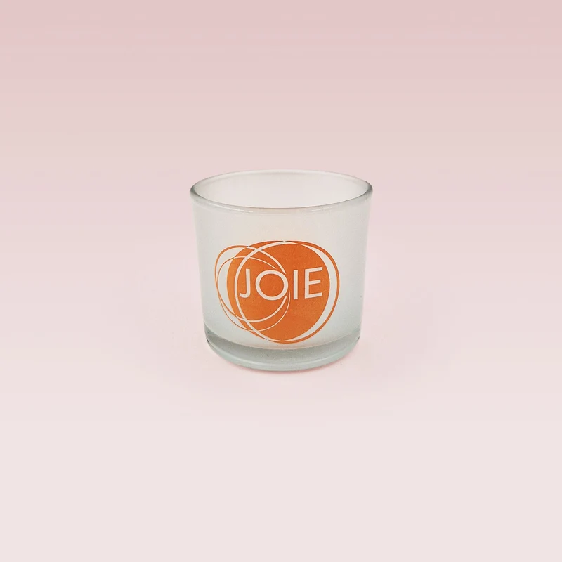 Verre à message "Joie" - 120 ml / bougie 100 g
