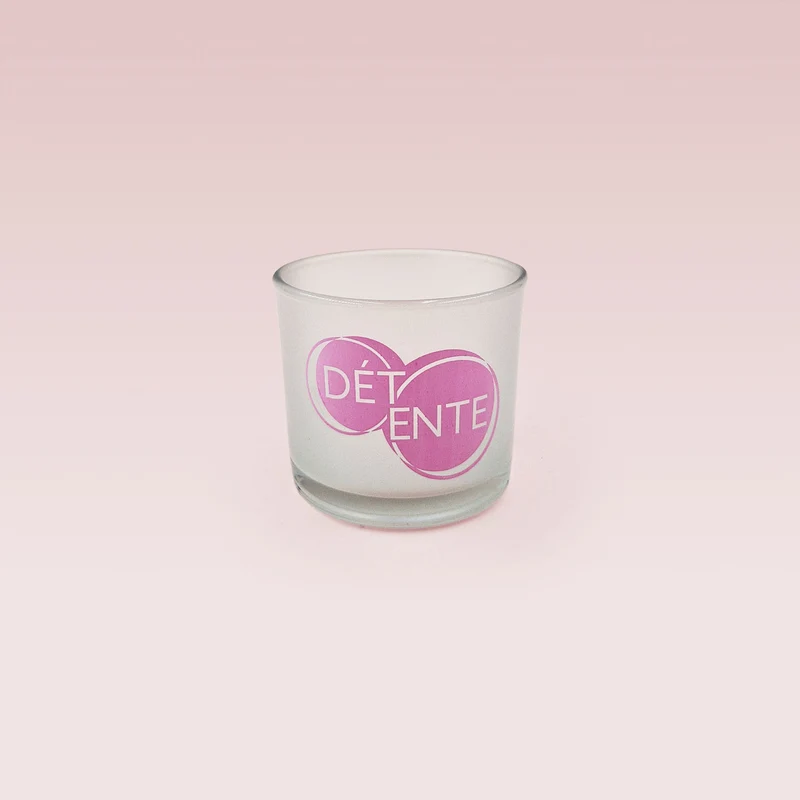 Verre à message "Détente" - 120 ml / bougie 100 g