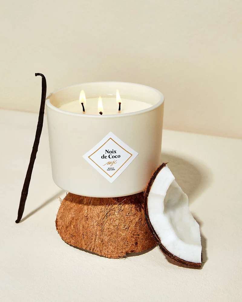 Grande bougie parfumée Noix de Coco