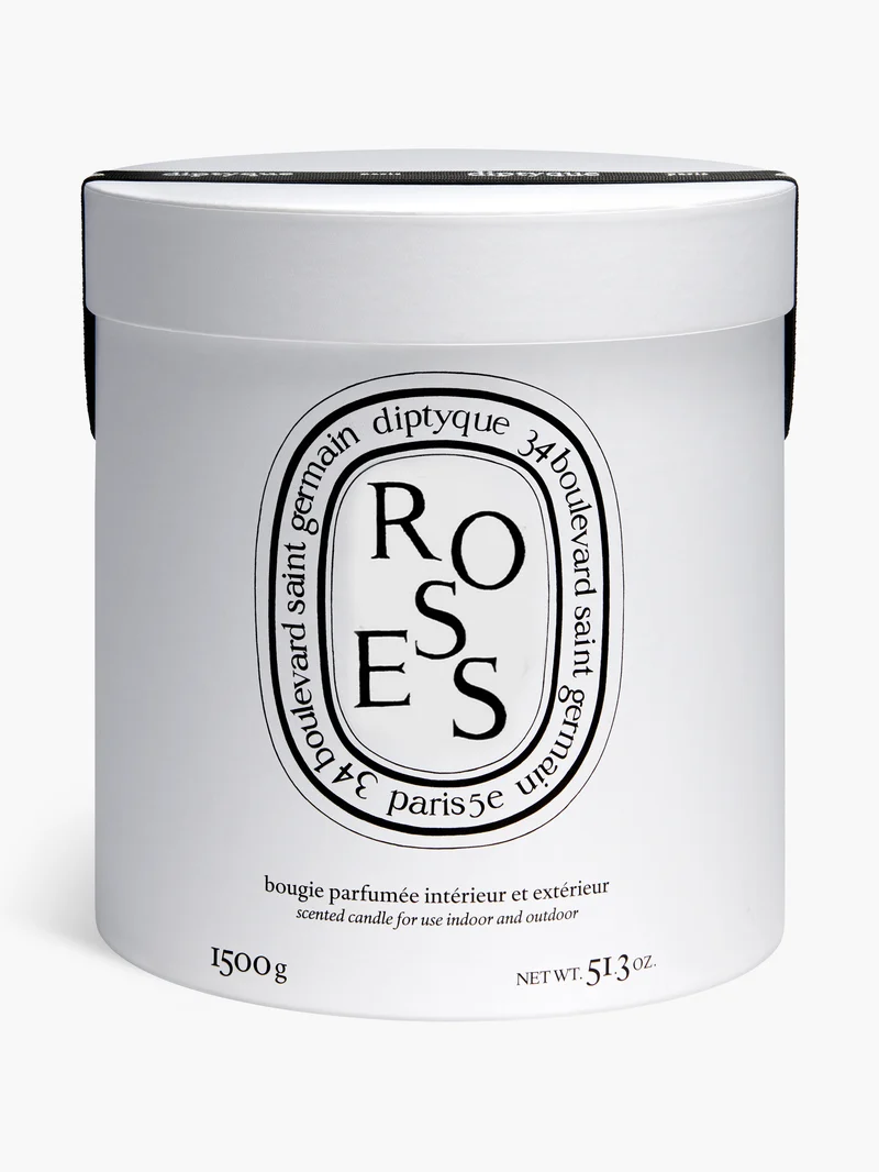 Roses - Bougie très grand modèle