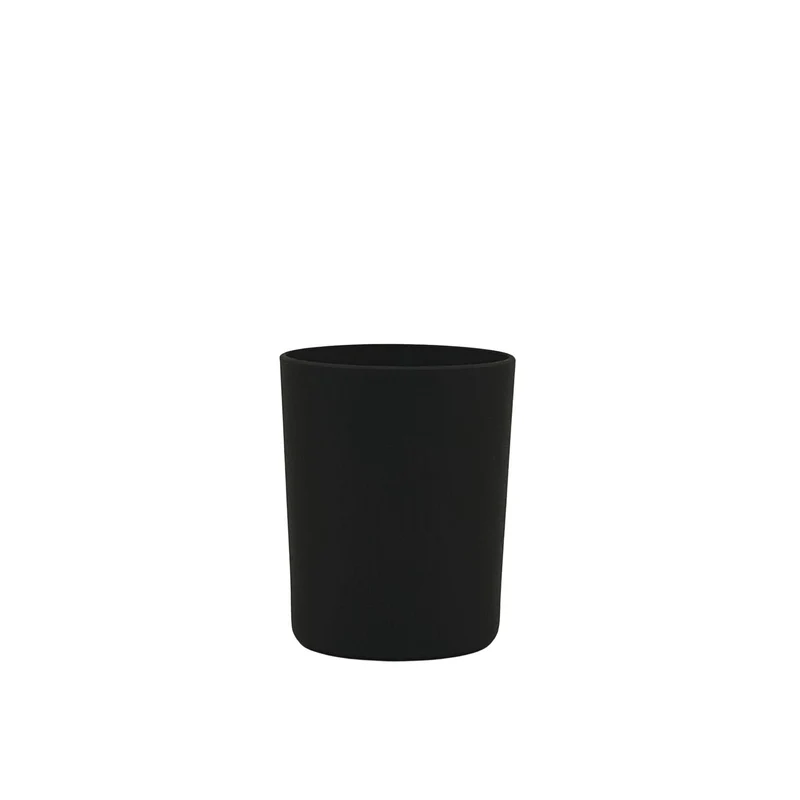 Verre laqué noir mat 250 ml / bougie 180 g