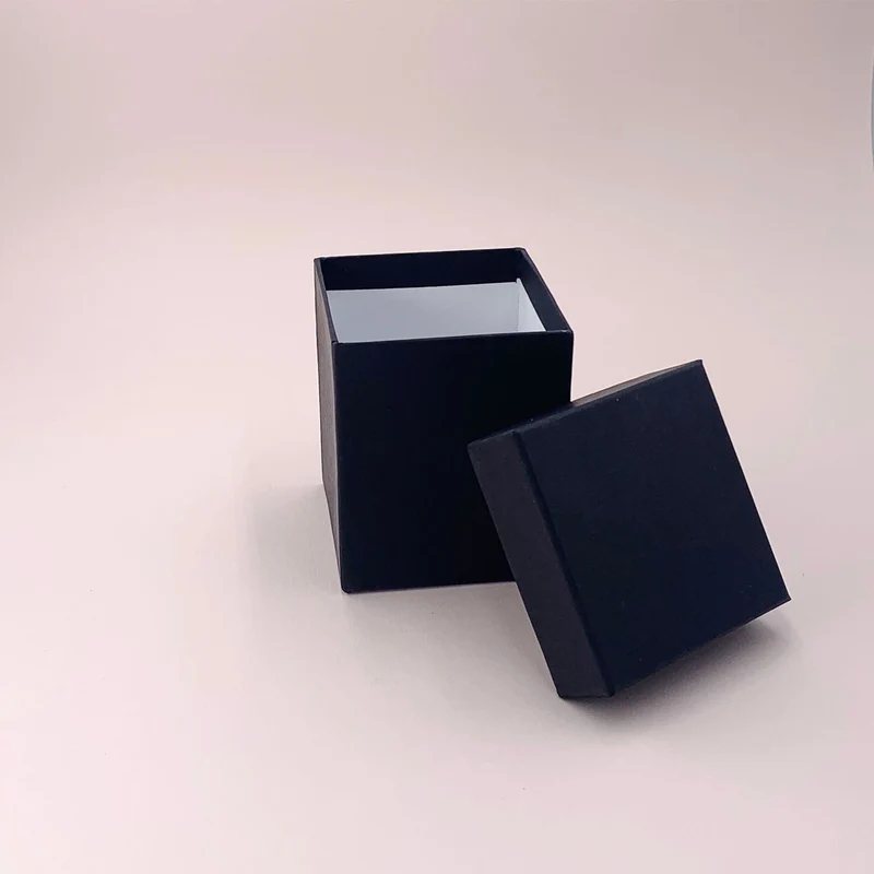 Boîte cloche noire pour bougies (180 g)