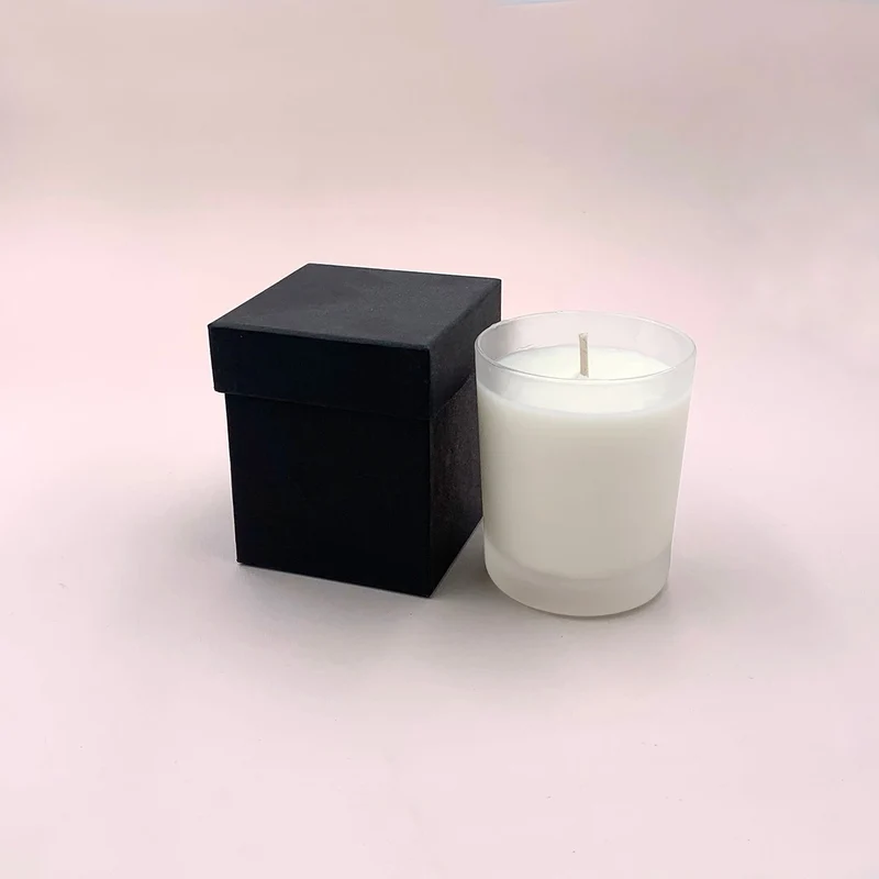 Boîte cloche noire pour bougies (180 g)