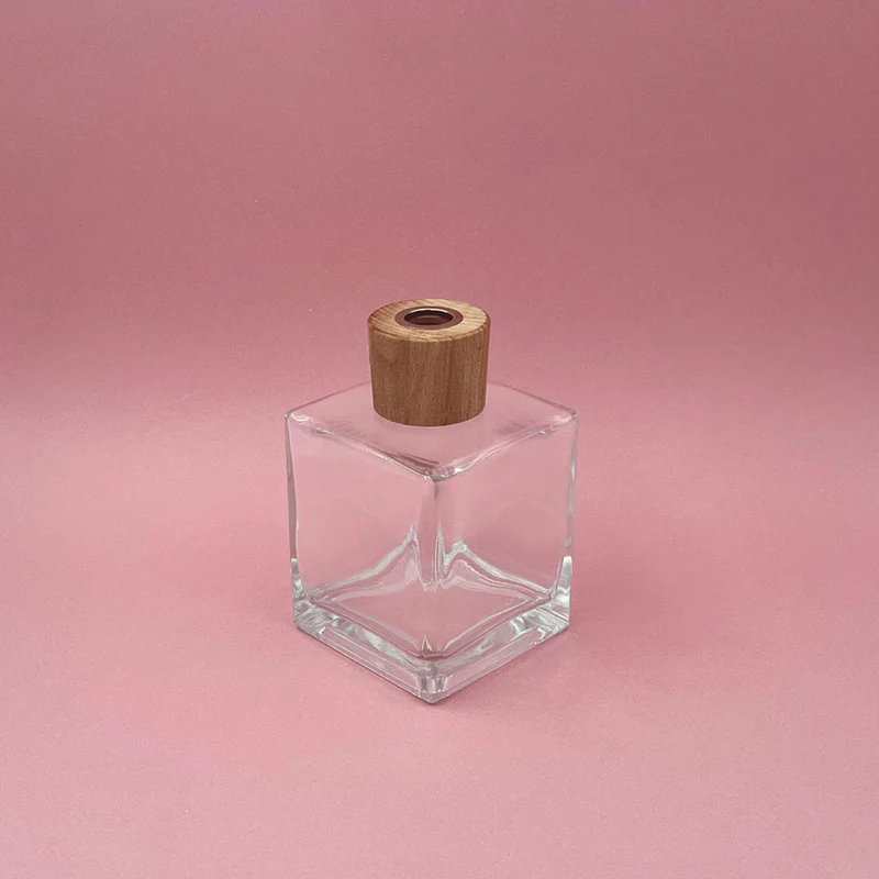 Diffuseur cube avec bague en bois 500 ml