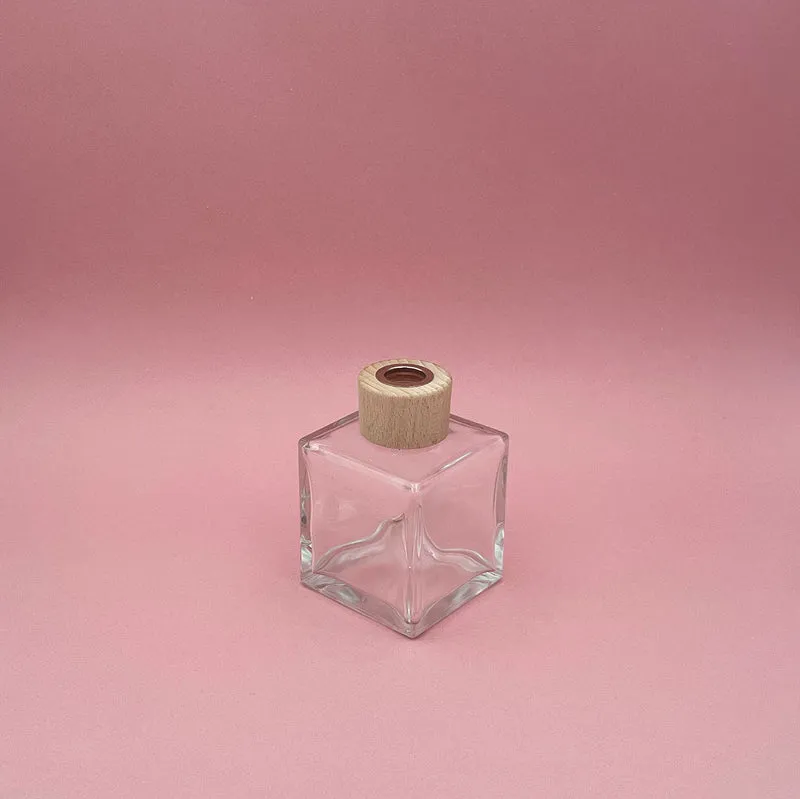 Diffuseur cube avec bague en bois 250 ml