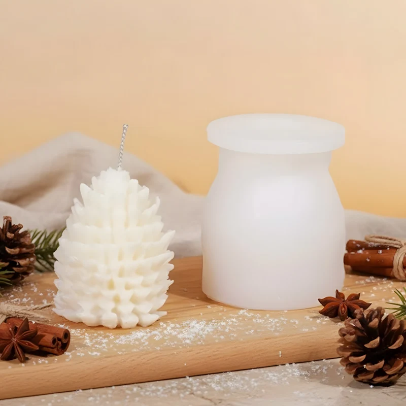 Moule bougie Pomme de pin - Silicone