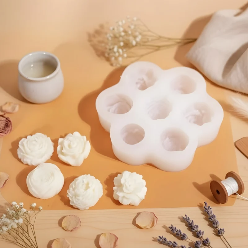 Moule fondant Roses et Pivoines - Silicone