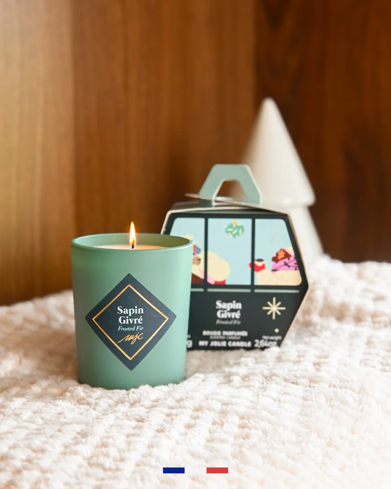 Petites bougies parfumées de Noël