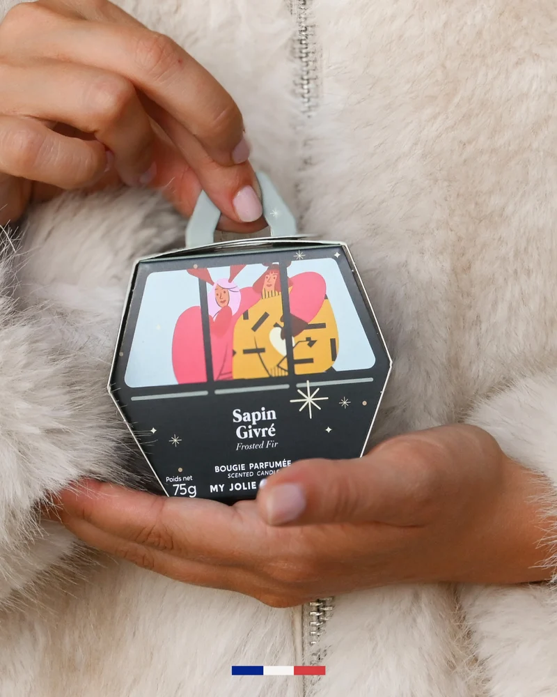 Petites bougies parfumées de Noël