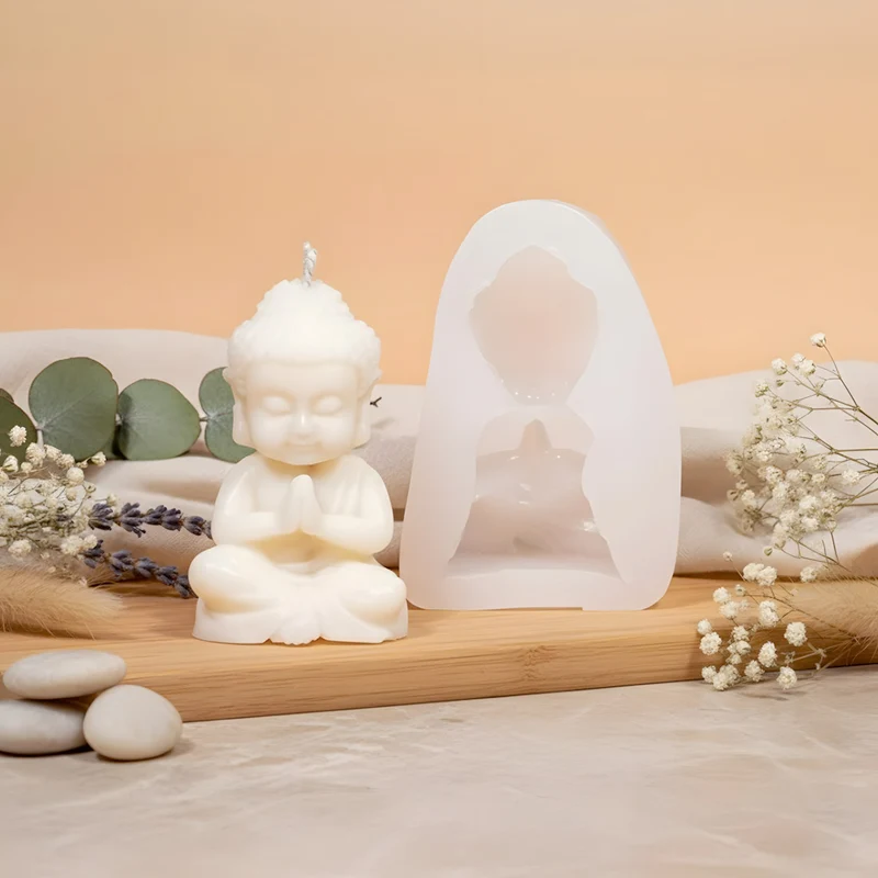 Moule bougie Bouddha - Silicone