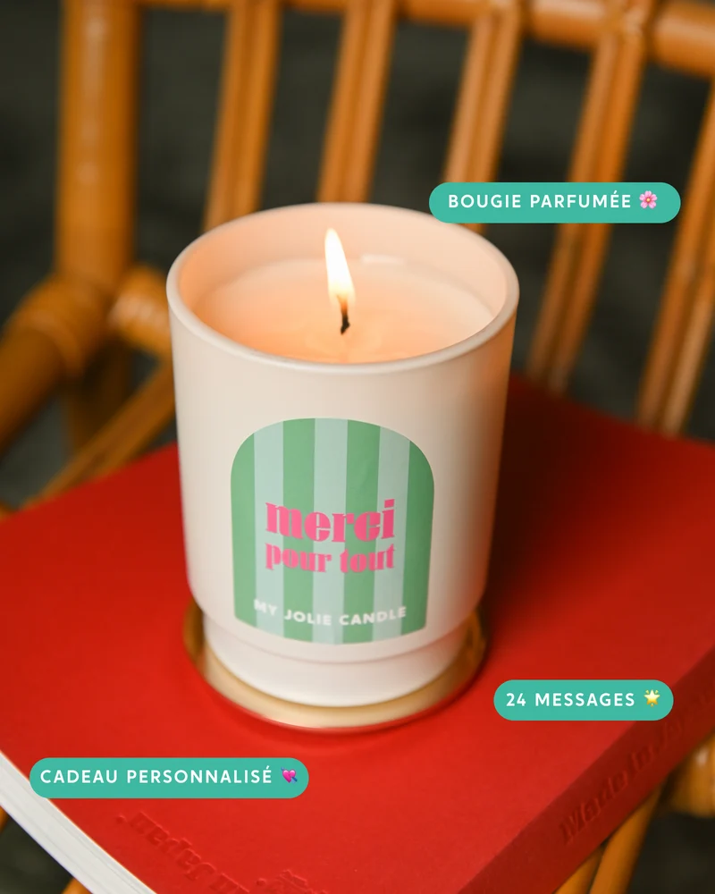 Bougie parfumée - Merci pour tout