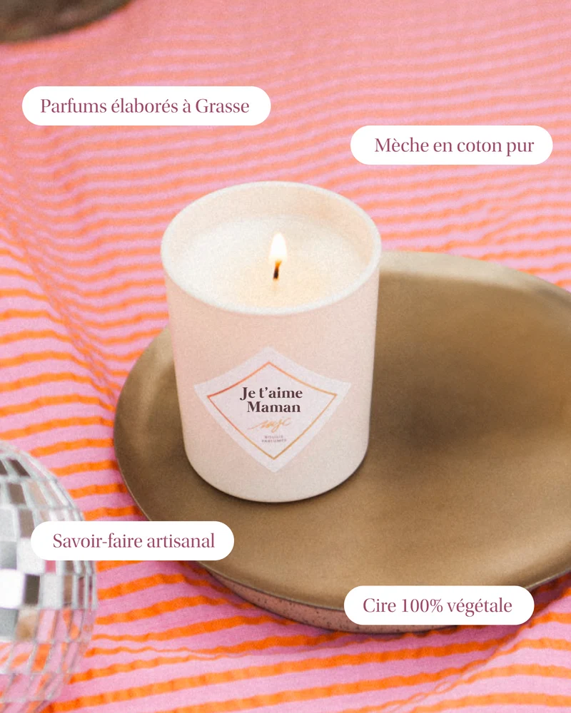 Petite Bougie Je t'aime Maman