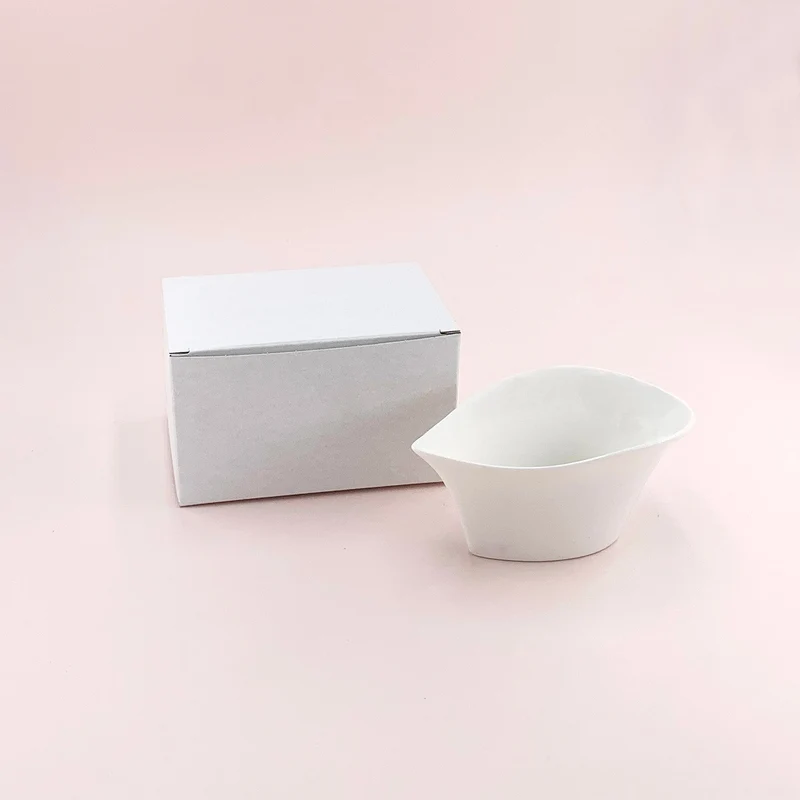 Boîte blanche pour bougie de massage SPA