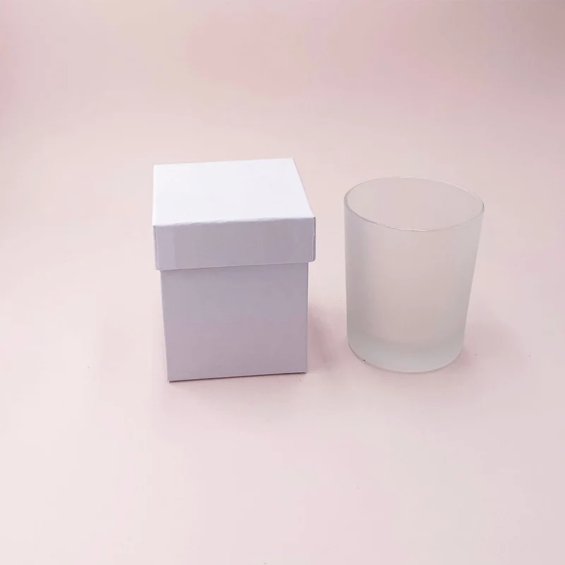 Boîte cloche blanche pour bougies (150 g)