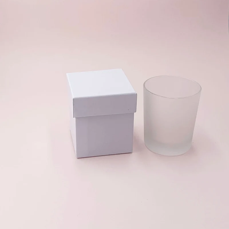 Boîte cloche blanche pour bougies (180 g)