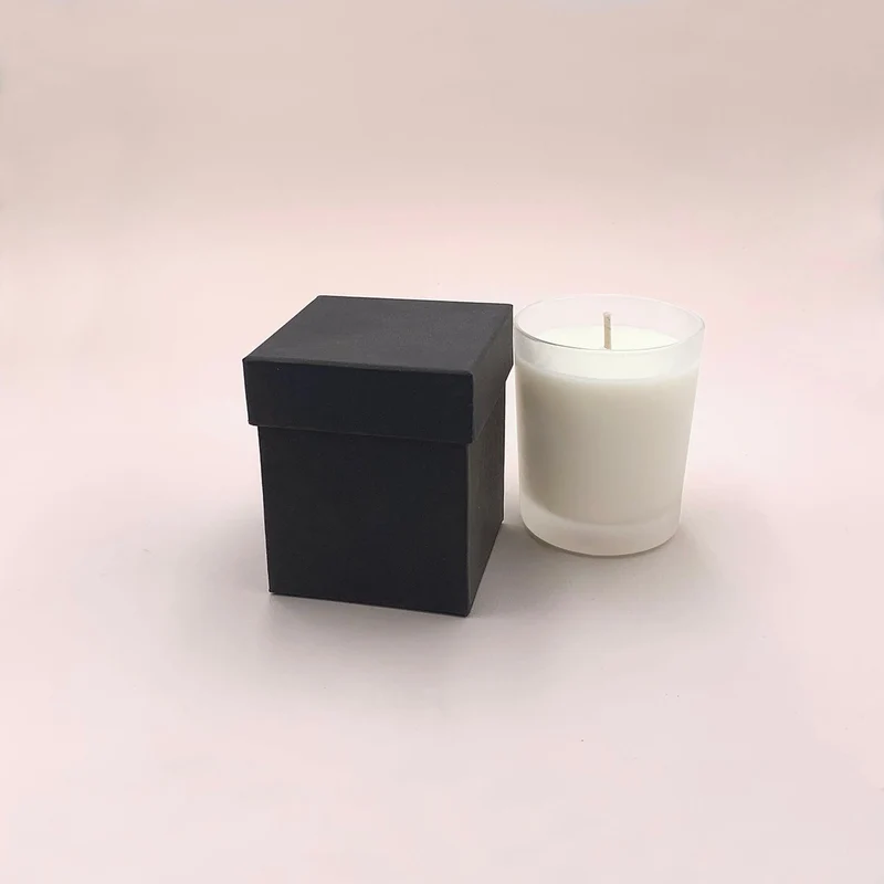 Boîte cloche noire pour bougies (150 g)