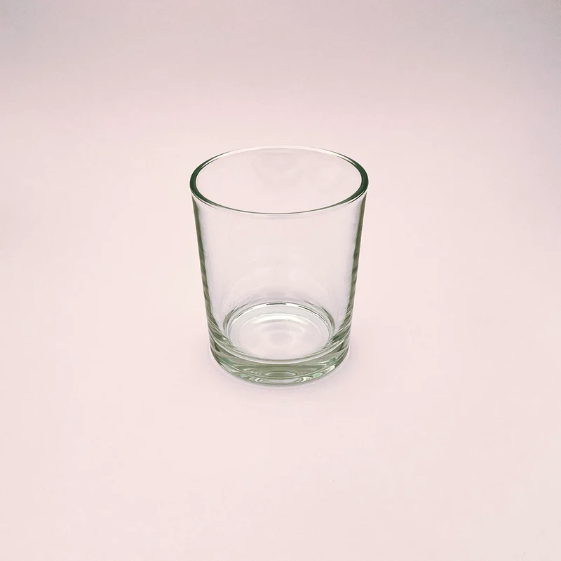 Verre transparent 400 ml / bougie 350 g
