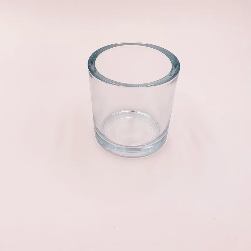 Verre épais transparent 400 ml / bougie 300 g
