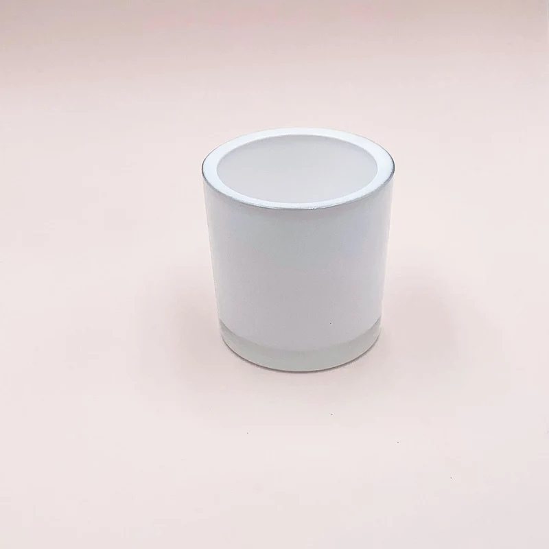 Verre épais blanc 400 ml / bougie 300 g