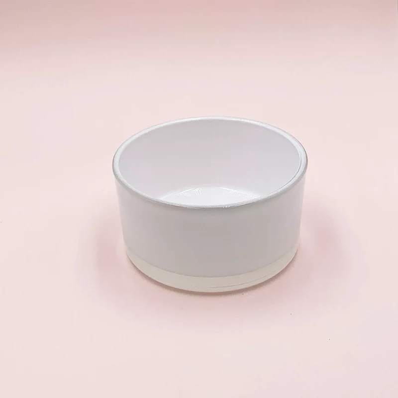 Verre épais blanc 500 ml / bougie 500 g