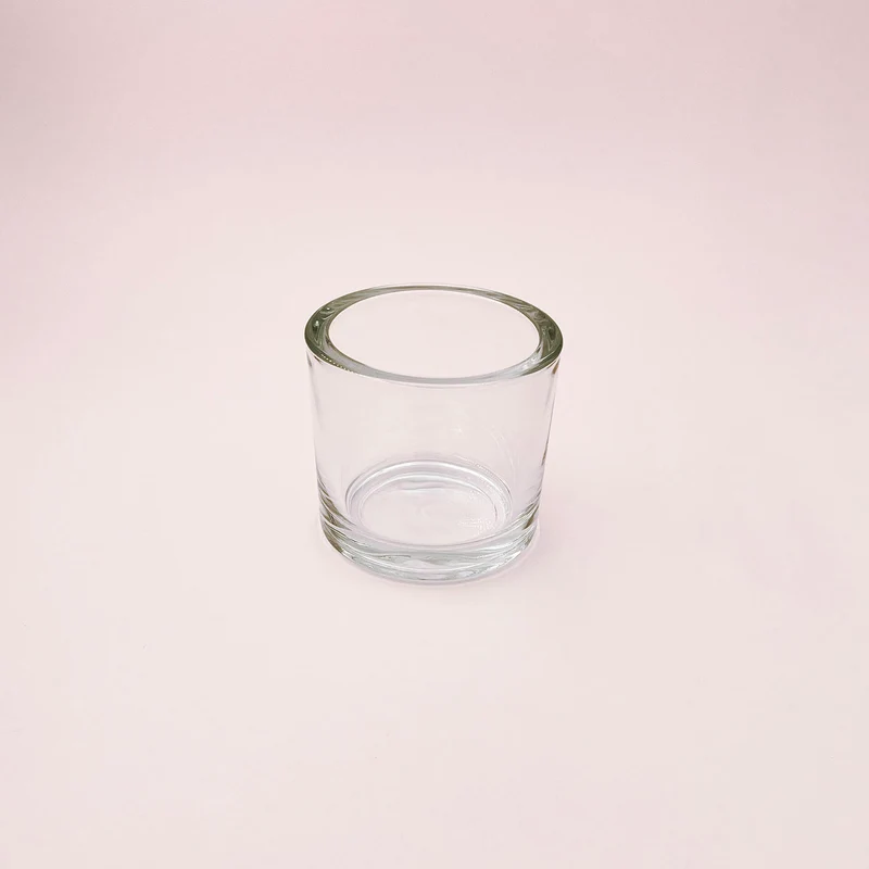 Verre épais transparent 215 ml / bougie 220 g