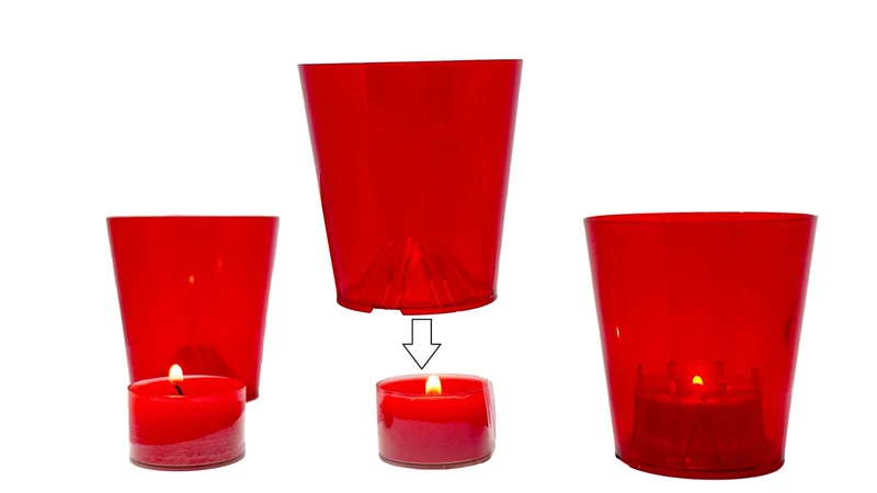 Flambeaux per processione - colore blu - Confezione da 36 pezzi