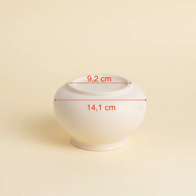 Contenitore in terra cotta per candele con sabbia di cera / candle sand