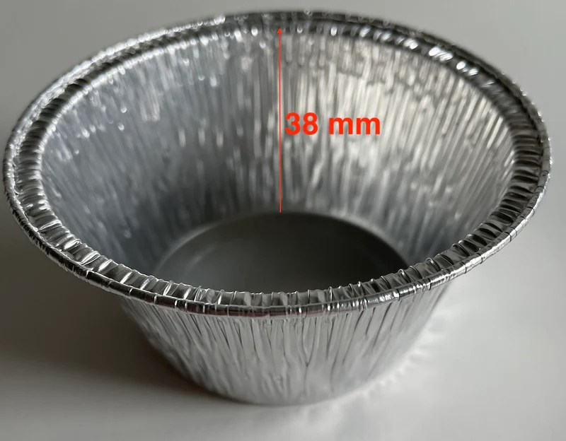Contenitore di alluminio per candele - piccole fiaccole, 50 pz