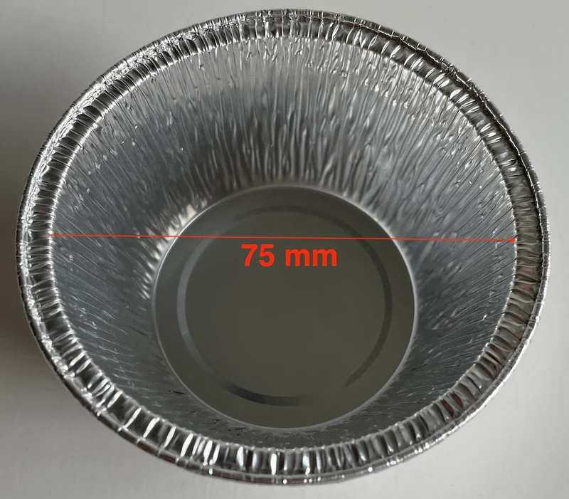 Contenitore di alluminio per candele - piccole fiaccole, 50 pz