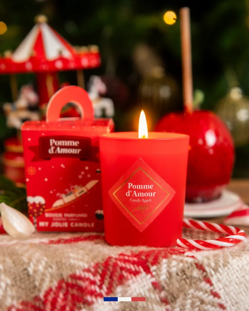 Petite bougie parfumée Pomme d'Amour