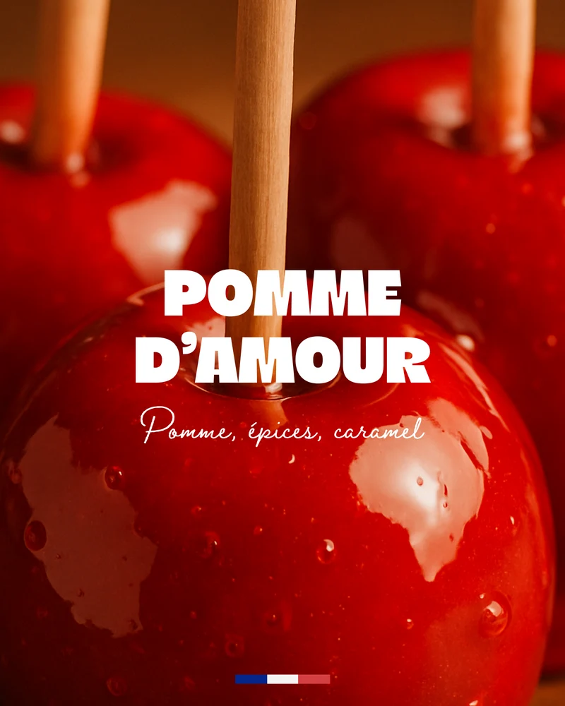 Petite bougie parfumée Pomme d'Amour