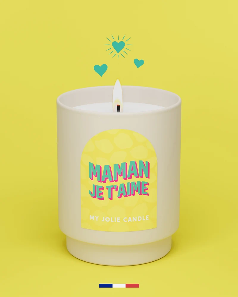 Bougie parfumée "Maman je t'aime"