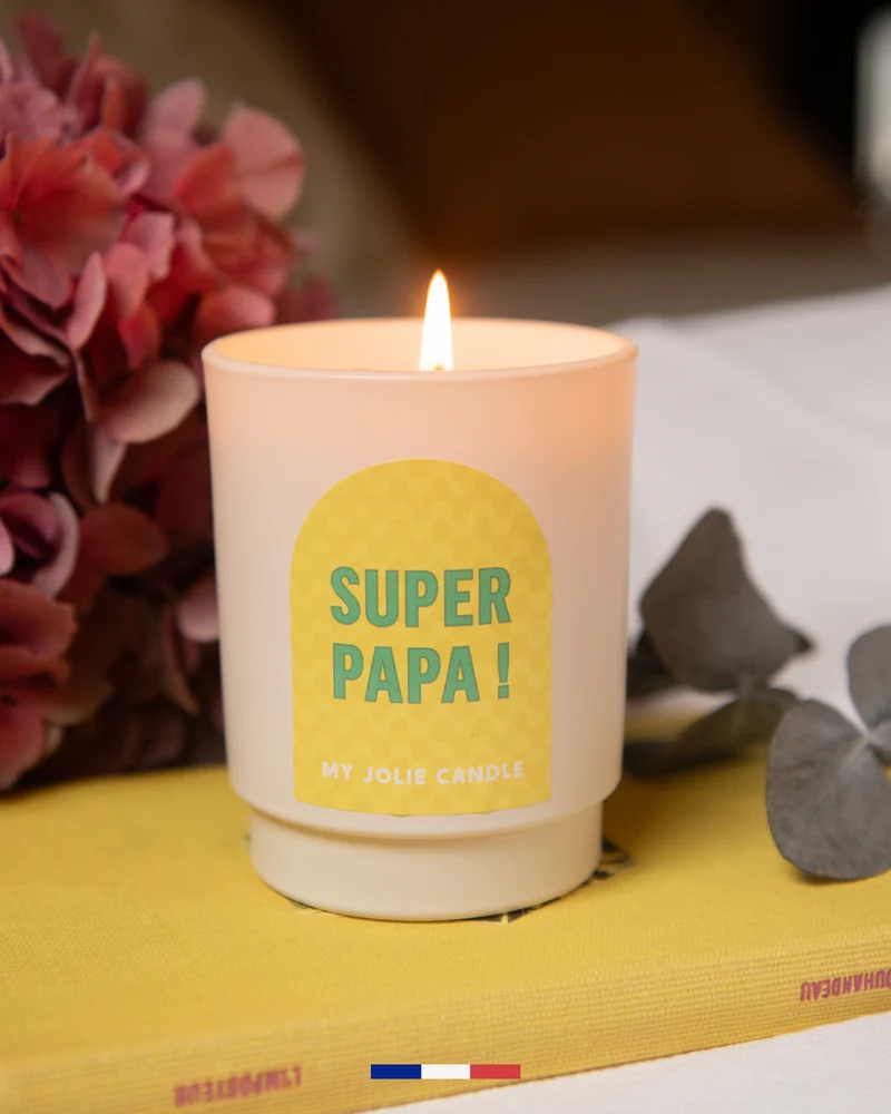 Bougie parfumée "Super Papa !"
