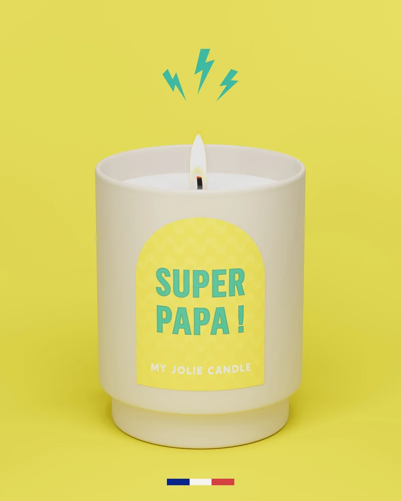 Bougie parfumée "Super Papa !"
