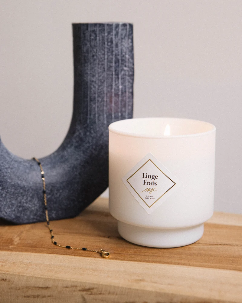 Bougie bijou Linge Frais