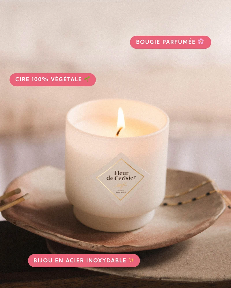 Bougie bijou Fleur de Cerisier